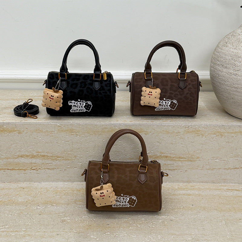 Bag Messenger Bag Female Textured Handbag Boston