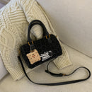 Bag Messenger Bag Female Textured Handbag Boston
