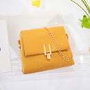Chain Fashion Stone Pattern Small Square Bag